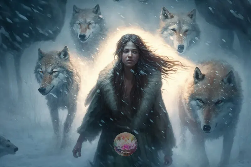 Dreaming wolves surrounding you what spiritual meaning?