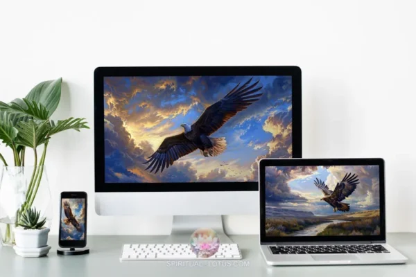 4K HD Eagle Spirit Wallpaper Pack for all devices: Desktop, laptop, Ipad, Note Pad, IOS and Android Phones