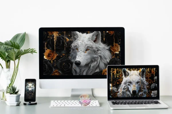 4K HD Silver Wolf Wallpapers Pack for Desktop, laptop, Ipad, IOS and Android phones