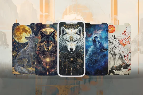 4K HD Wolf spirit wallpapers collection for IOS, android phones